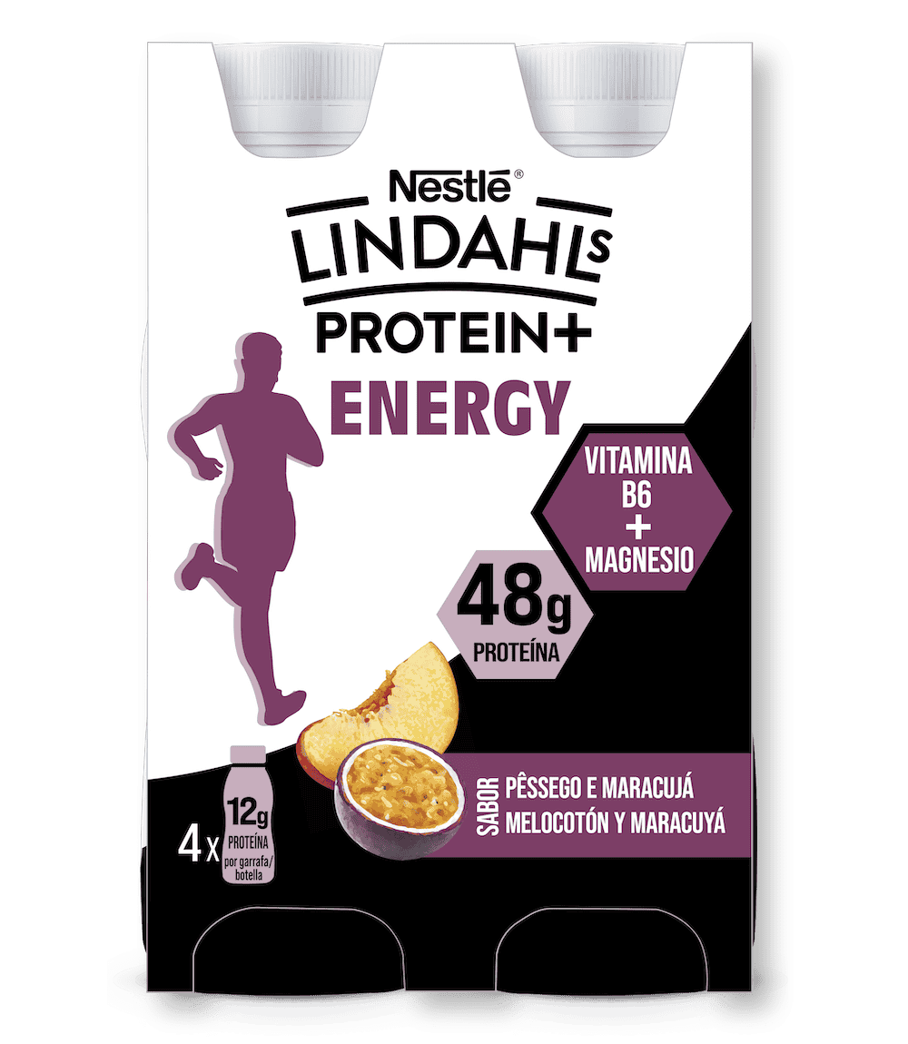 Lindahls PROTEIN 3D ENERGY MELOCOTÓN Y MARACUYÁ